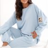 1122316 Blue Set in Pants, Trousers, Shorts with Cotton and Spandex