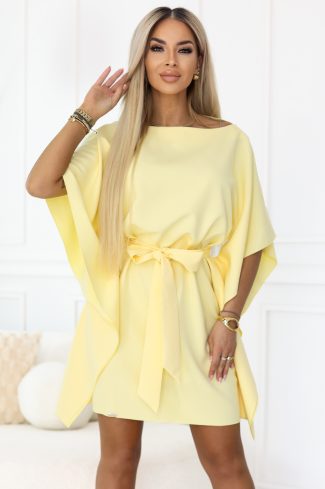 Yellow Daydress in Day Dresses with Spandex and Polyester
