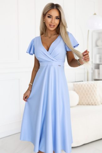 Blue Cocktail Dress in Formal Dresses, Cocktail Dresses with Spandex and Polyester