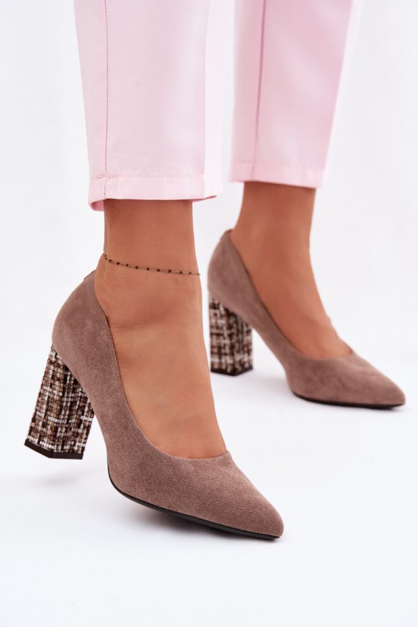 brown Block heel pumps model 227174 Step in style