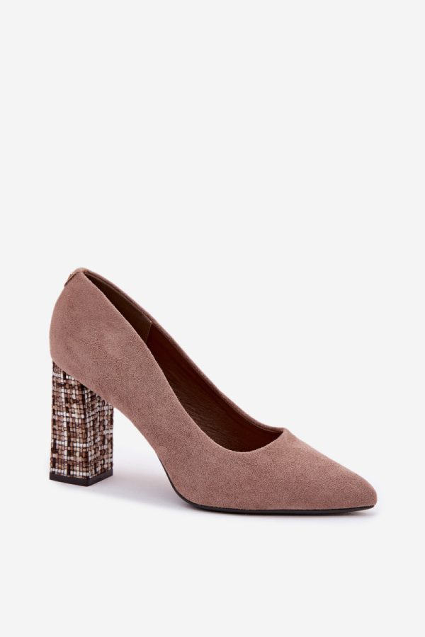 brown Block heel pumps model 227174 Step in style