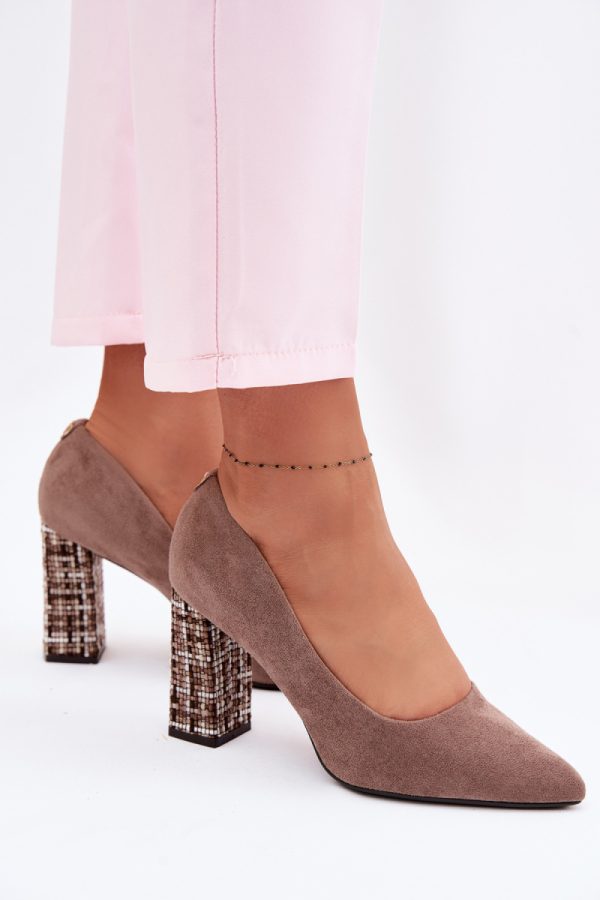 brown Block heel pumps model 227174 Step in style