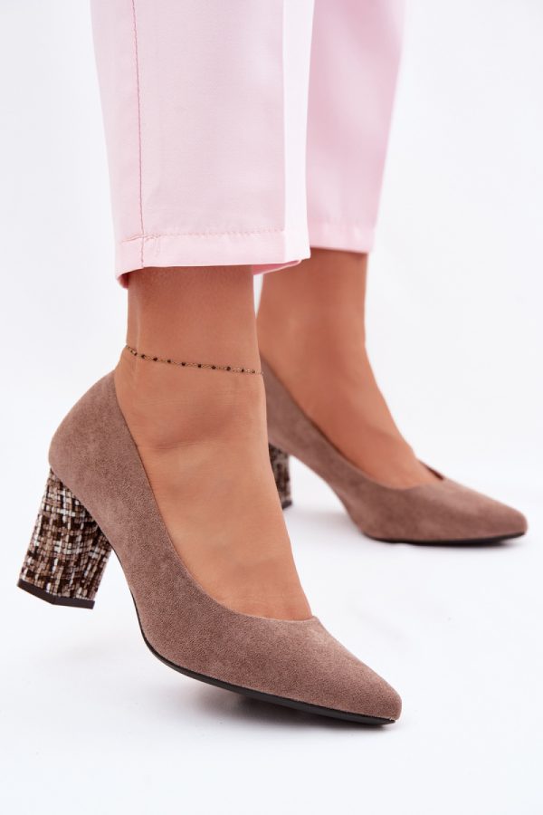 brown Block heel pumps model 227175 Step in style