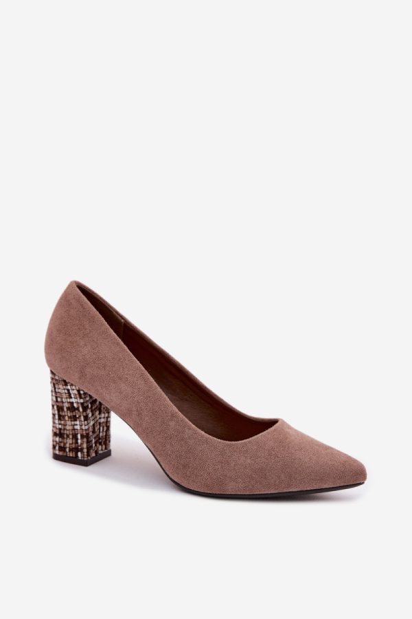 brown Block heel pumps model 227175 Step in style