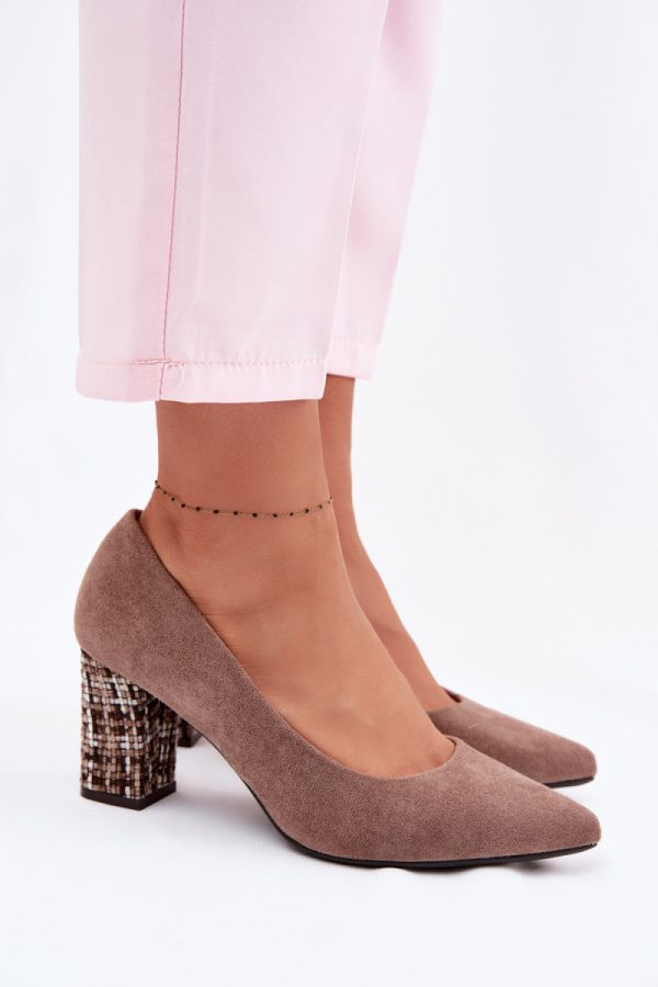 brown Block heel pumps model 227175 Step in style