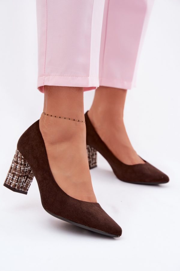 brown Block heel pumps model 227176 Step in style