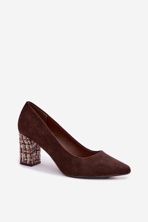 brown Block heel pumps model 227176 Step in style