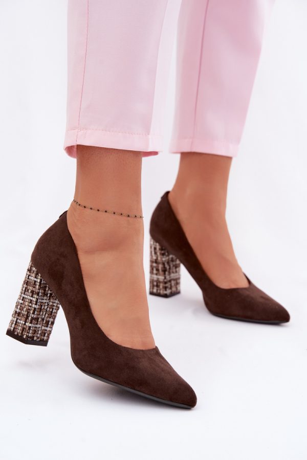 brown Block heel pumps model 227177 Step in style