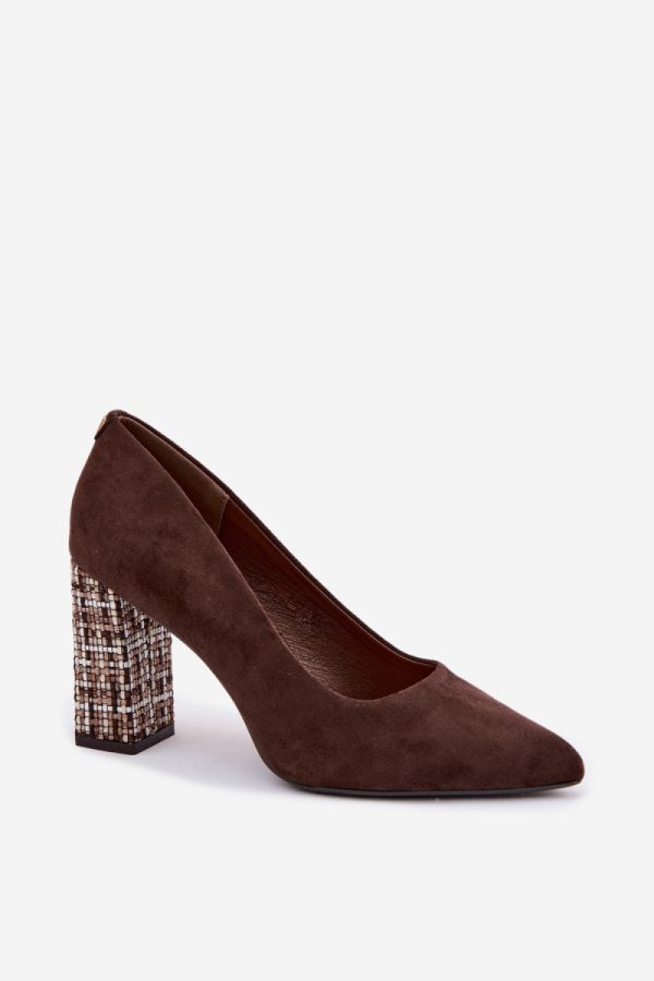 brown Block heel pumps model 227177 Step in style