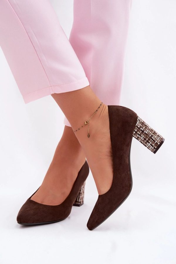 brown Block heel pumps model 227176 Step in style
