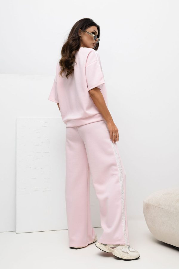 Pink Blouse in Women`s Blouses, Tunics with Spandex, Polyester and Viscose