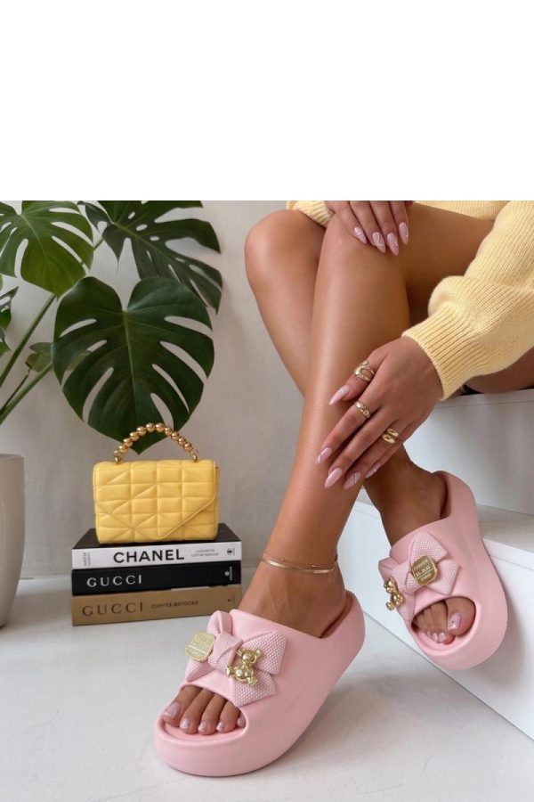 Pink Platform Sandals in Sandals & Flip-Flops For Women with Fabric, Footbed and Platform Height