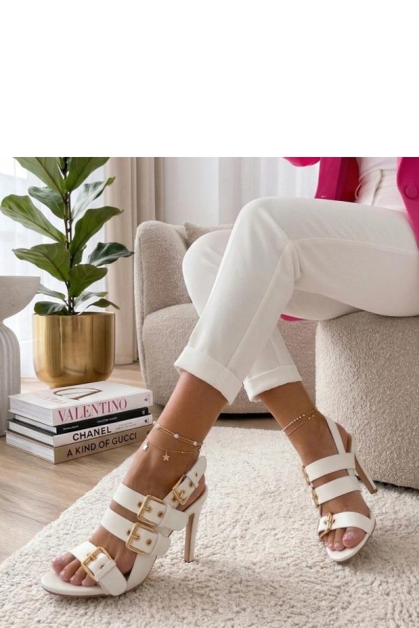 white Heel sandals model 227279 Solea