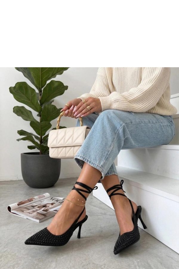 Pink Strappy High Heels...Fabric, Footbed and Heel Height