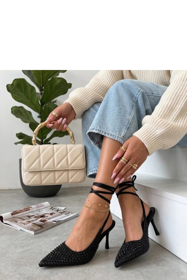 Pink Strappy High Heels...Fabric, Footbed and Heel Height
