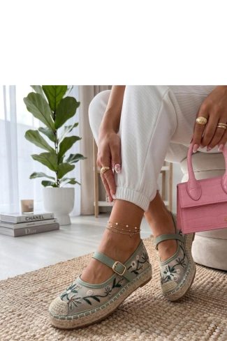 green Espadrille model 227289 Solea