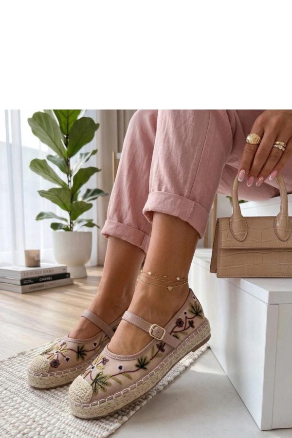 Pink Espadrille..Fabric, Footbed and Platform Height