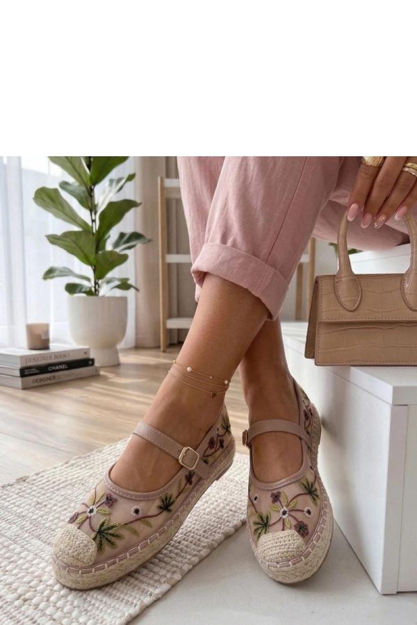 Pink Espadrille..Fabric, Footbed and Platform Height
