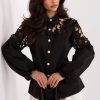 Black Long Sleeve Shirt in Shirts For Women with Cotton