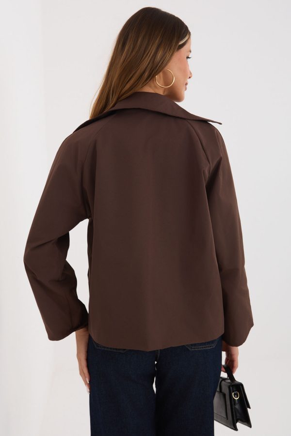 Brown Coat in Women`s Coats, Jackets with Polyester