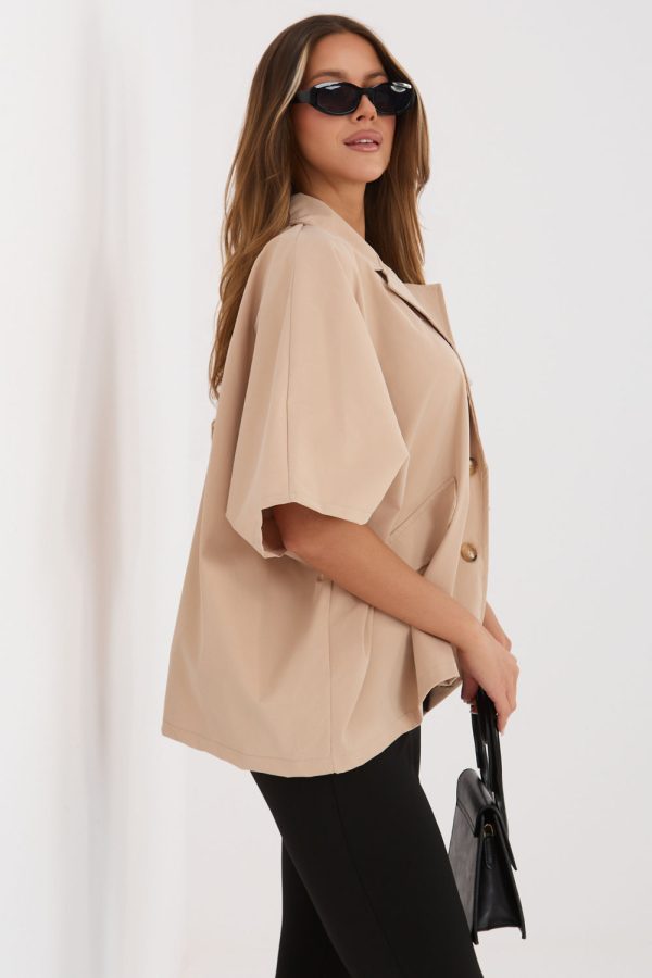 Brown Coat in Women`s Coats, Jackets with Polyester