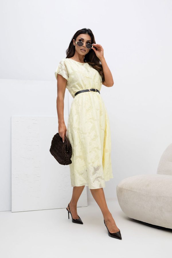 Yellow Cocktail Dress in Formal Dresses, Cocktail Dresses with Lyocel and Polyester