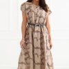 Beige Cocktail Dress in Formal Dresses, Cocktail Dresses with Lyocel and Polyester