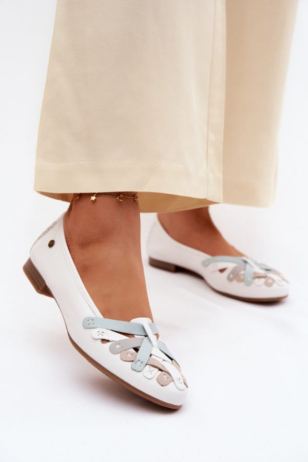 white Ballet flats model 227410 Step in style