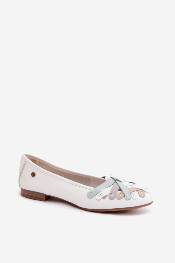 white Ballet flats model 227410 Step in style