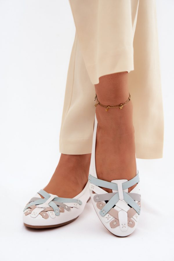 white Ballet flats model 227410 Step in style