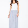 Grey Skirt in Skirts with Cotton and Spandex