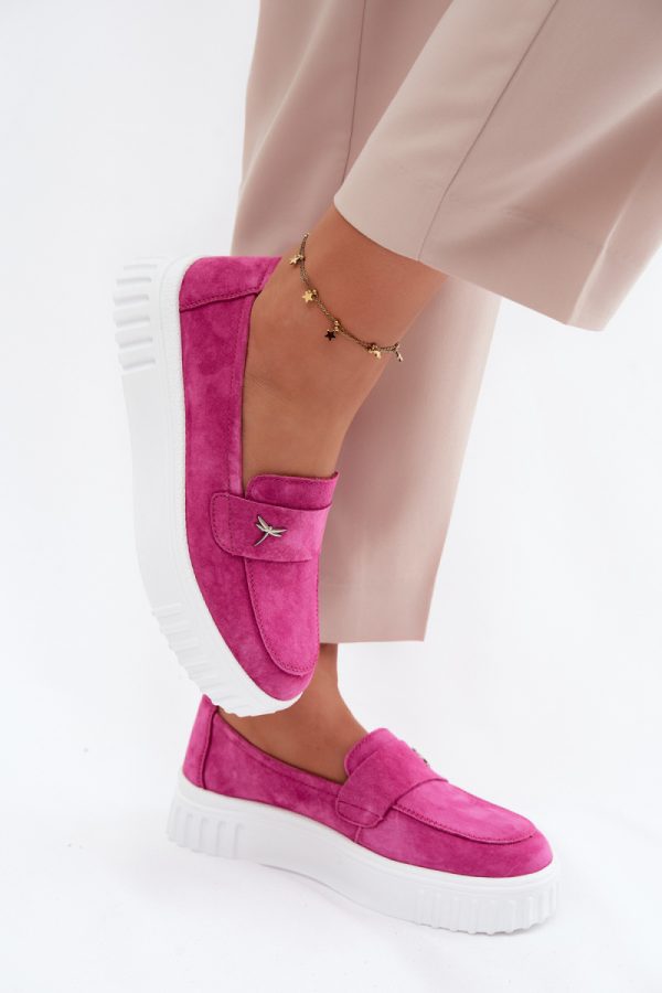 Pink Platform Shoes.Fabric, Footbed, Upper Height and Platform Height