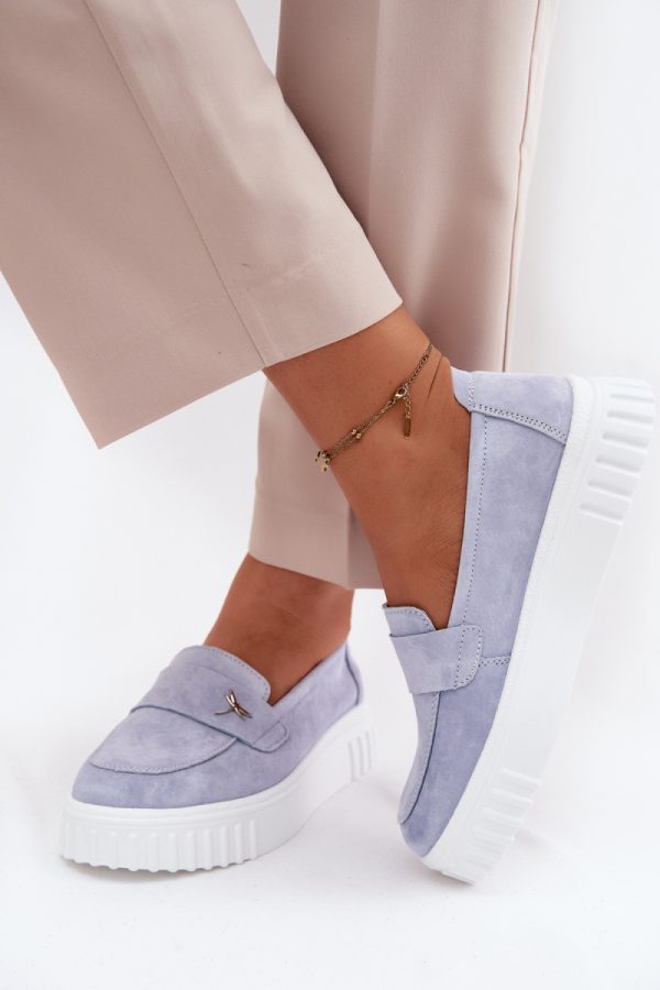 blue Platform shoes model 227429 Step in style