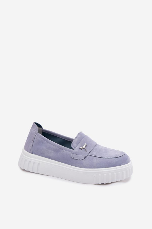 blue Platform shoes model 227429 Step in style