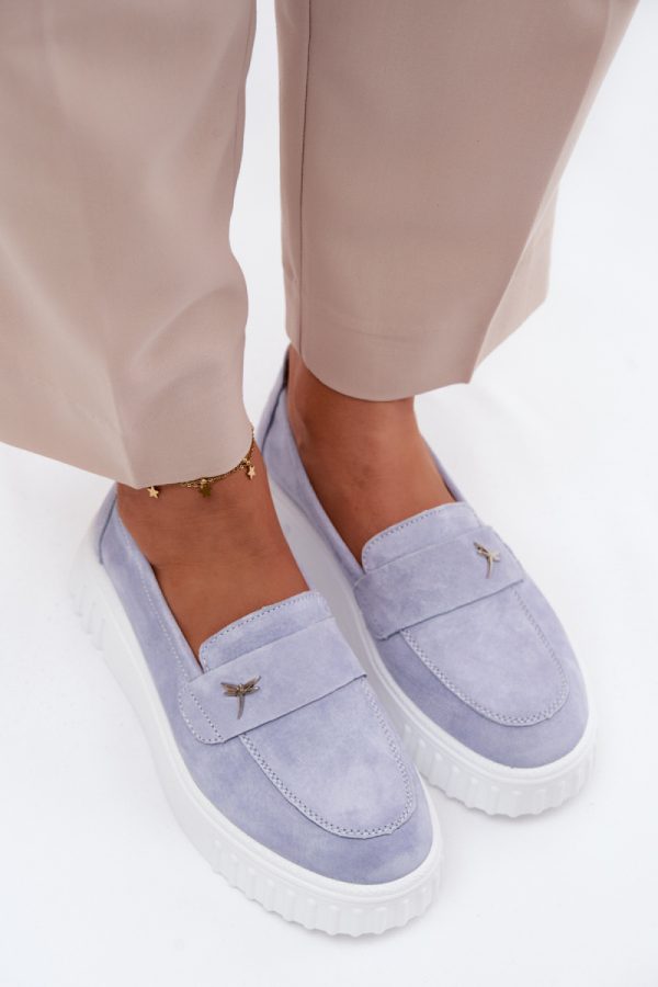 blue Platform shoes model 227429 Step in style