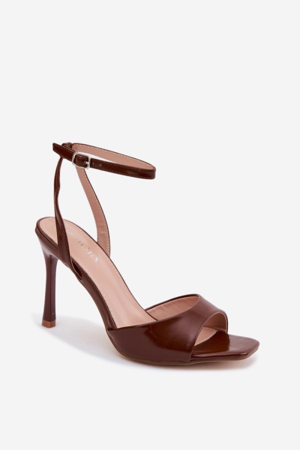 brown Heel sandals model 227434 Step in style