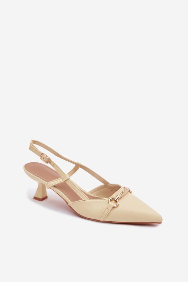yellow Heel sandals model 227447 Step in style