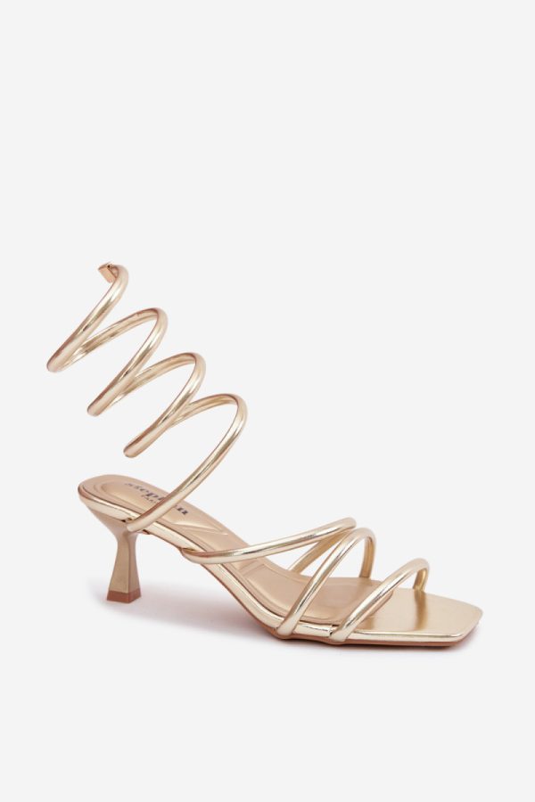 yellow Heel sandals model 227453 Step in style