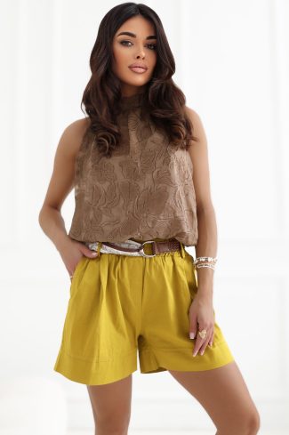 green Shorts model 227558 Italy Moda