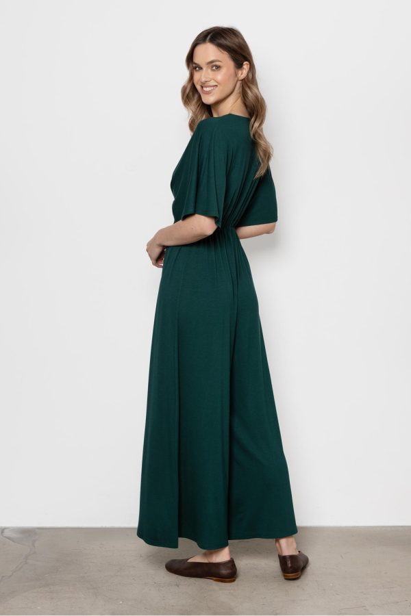 Green Suit in Playsuits For Women with Spandex and Viscose