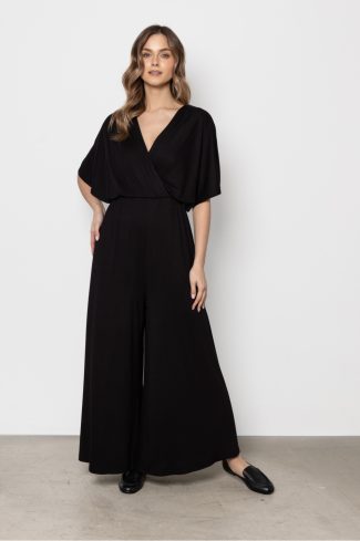 Black Suit in Playsuits For Women with Spandex and Viscose