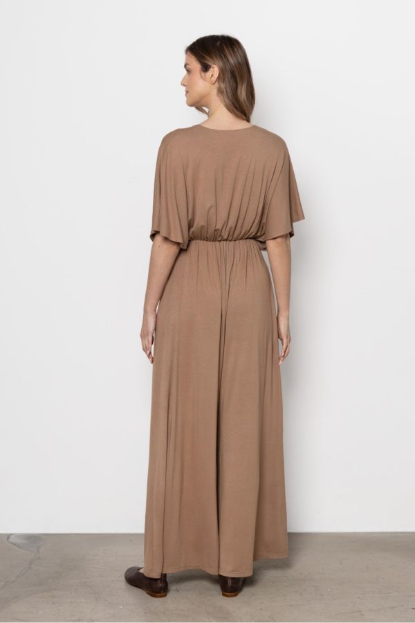 Beige Suit in Playsuits For Women with Spandex and Viscose