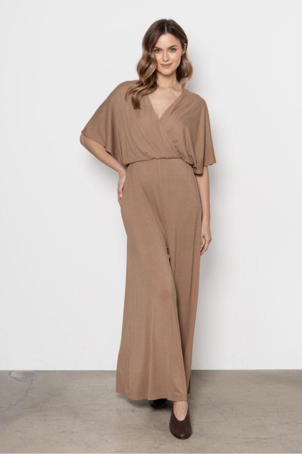 Beige Suit in Playsuits For Women with Spandex and Viscose