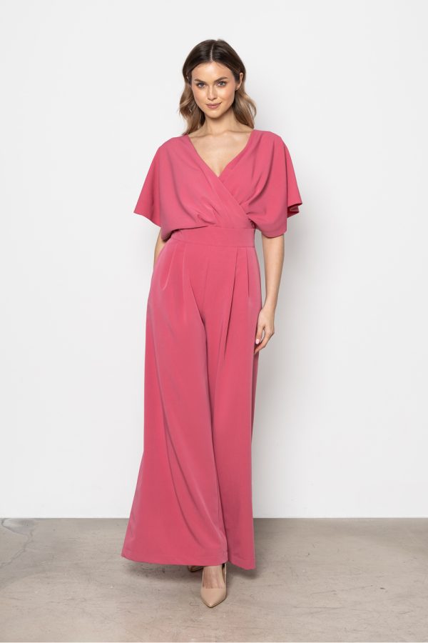 Pink Suit in Playsuits For Women with Spandex, Polyester and Viscose