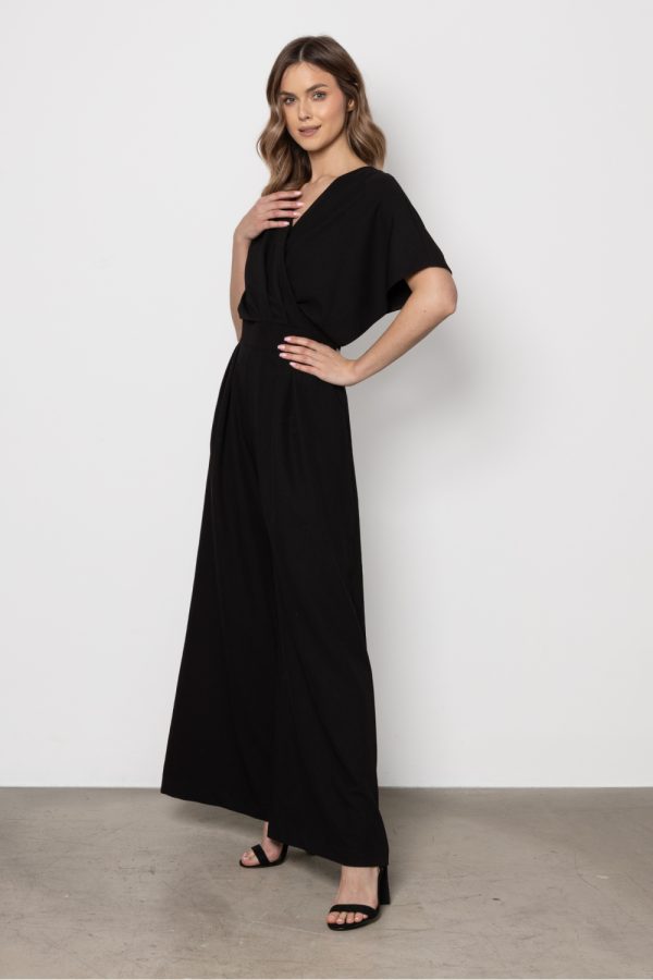 Black Suit in Playsuits For Women with Spandex, Polyester and Viscose