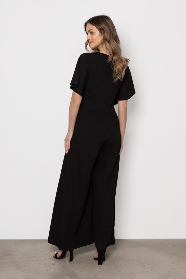 Black Suit in Playsuits For Women with Spandex, Polyester and Viscose