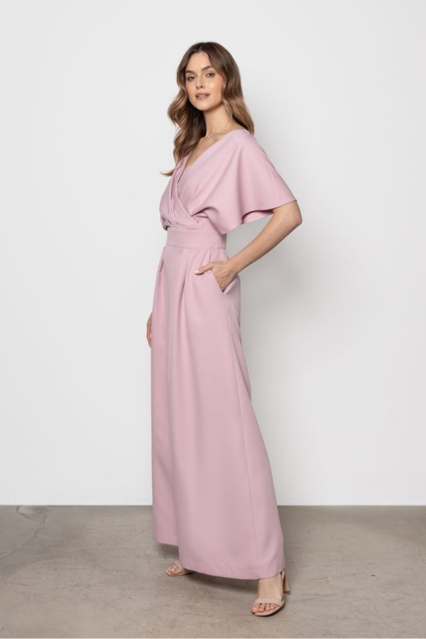 Pink Suit in Playsuits For Women with Spandex and Polyester