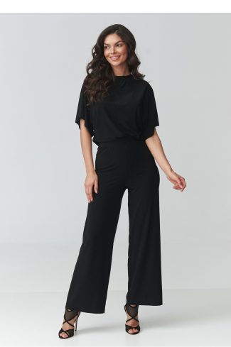 Black Set in Pants, Trousers, Shorts with Spandex and Polyester