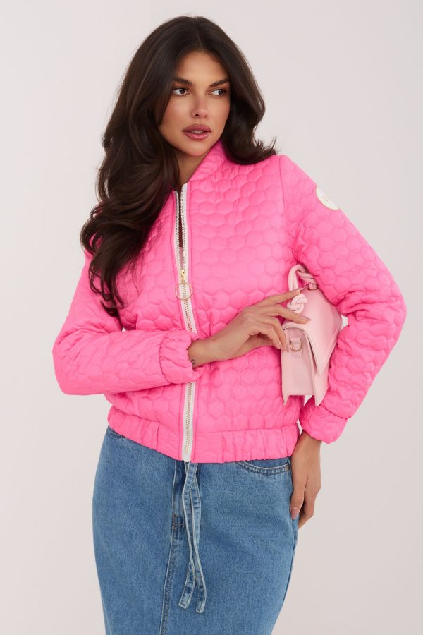 Pink Jacket in Women`s Coats, Jackets with Polyester