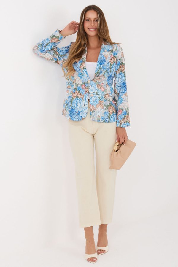 Blue Jacket in Jackets, Vests For Women with Spandex and Polyester